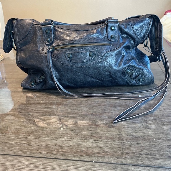 Authentic Balenciaga motocross black crossbody bag - Picture 1 of 9